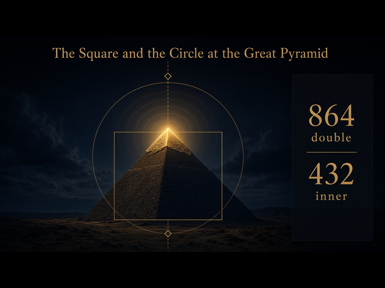 The Square and the Circle at the Great Pyramid